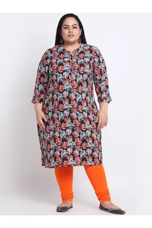 Pluss Floral Printed Kurta