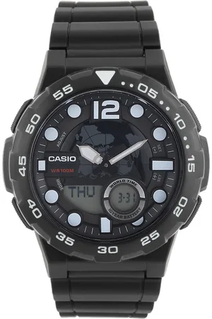 Casio Youth Combination Men Black Analogue and Digital watch AD204 AEQ-100W-1AVDF