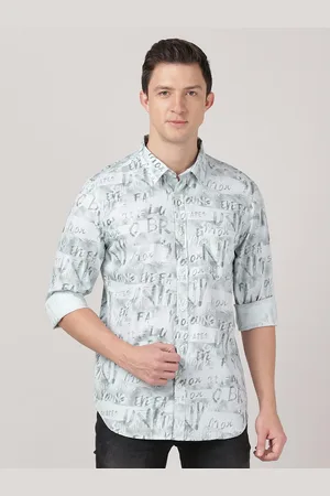 MERCHANT MARINE Men Classic Slim Fit Printed Casual Pure Cotton Shirt