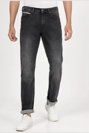 Lee Men Grey Rodeo Heavy Fade Straight Fit Jeans