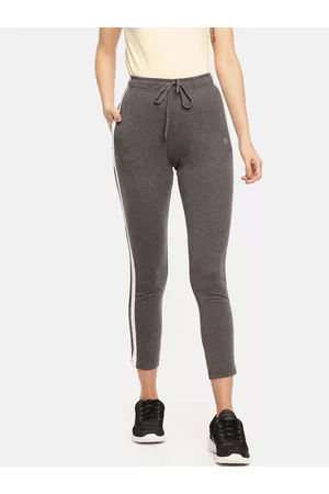 Dollar Missy Women Charcoal Grey Solid Track Pants