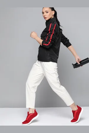 Slazenger Women Black Brand Logo Running Tailored Rapid-Dry Jacket