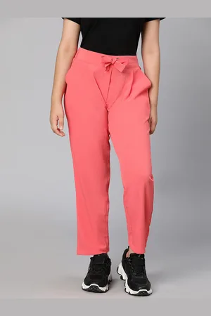 Oxolloxo Girls Coral Solid Mid-Rise Trouser