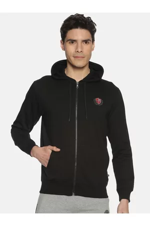 dollar Men Black Solid Sweatshirt