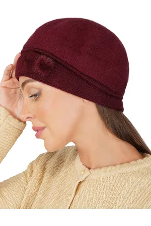iSWEVEN Women Maroon Slouchy Beanie