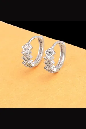 Rose Gold CZ Line Earrings – VOYLLA