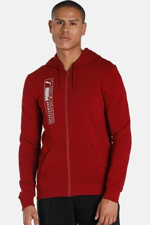 PUMA Men Slim Fit Futuristic Logo Hoodie Cotton Sporty Jacket