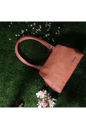 FOSTELO Rose Gold PU Structured Shoulder Bag