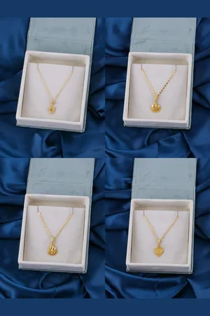 Brandsoon Set Of 4 Gold-Plated Brass Chain