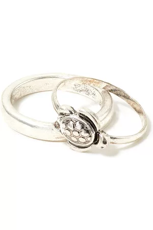 Accessorize Women Set of 2 Tilly Turtle Ring