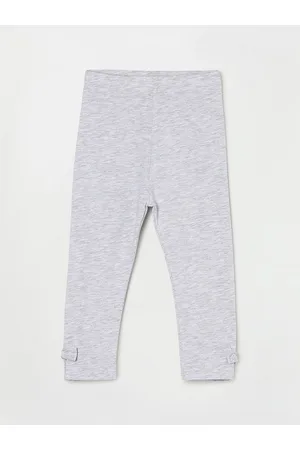 Lifestyle Girls Grey Solid Ankle-Length Leggings