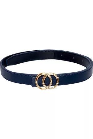 thickskin Girls Navy Blue & Gold Textured Belts