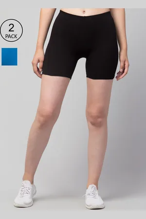 Apraa & Parma Clothing Pack of 2 Slim Fit Cotton Cycling Sports Shorts