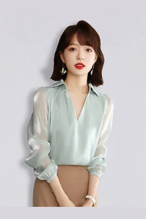 JC Collection Women Solid Sea Green Top