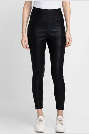 Globus Women Black Smart Skinny Fit High-Rise Trouser