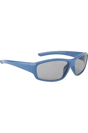 YK Unisex Kids Grey Lens & Blue Sports Sunglasses with UV Protected Lens -J7559
