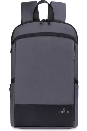 THE CLOWNFISH Unisex Grey Backpack