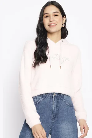 Latin Quarters Women Pink Hooded Sweatshirt