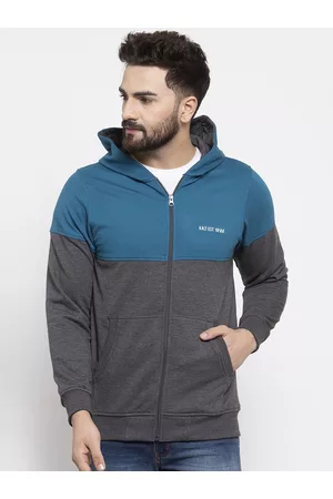 Kalt Men Grey Colourblocked Padded Jacket