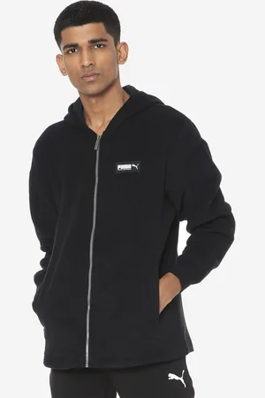 PUMA Men Black Solid Sporty Track Jacket