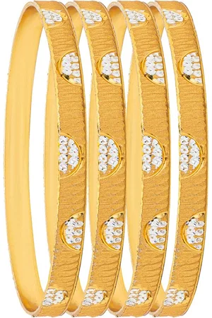 Shivansh Set Of 4 Gold-Plated Bangle