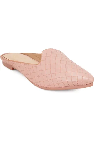 Scentra Women Pink Flat Mules