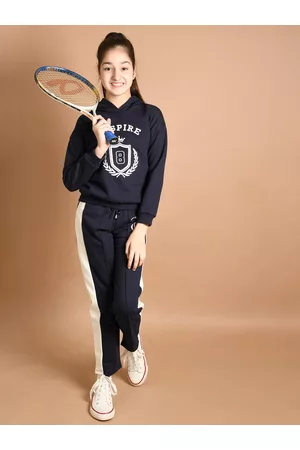LilPicks Girls Printed Sweatshirt with Trouser