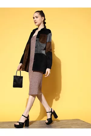 Berrylush Women Colourblocked Tailored Jacket