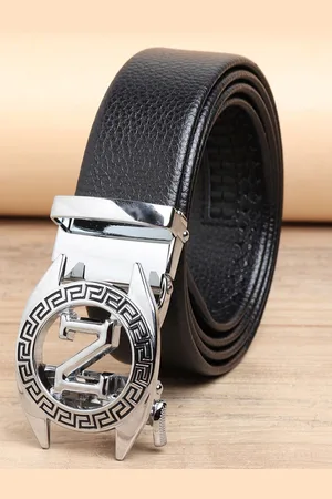 ZORO Men Black Textured PU Belt