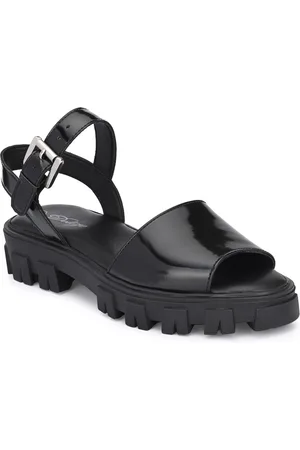 Delize Black Block Sandals