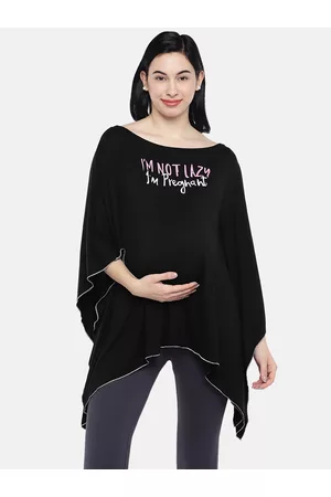 Blush Women Black Printed Kaftan Top