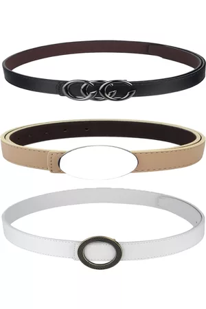 Kastner Women Set of 3 Brown & Black Belt
