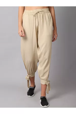 Solid Drawstring Waist Harem Pants – Styched Fashion