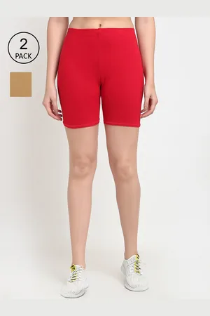GRACIT Women Red Cycling Sports Shorts