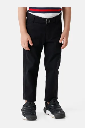 KATE & OSCAR Boys Black Cotton Chinos Trousers