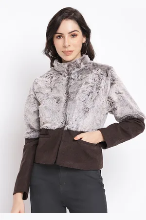 Latin Quarters Women Brown Colourblocked Full Sleeve Tailored Jacket
