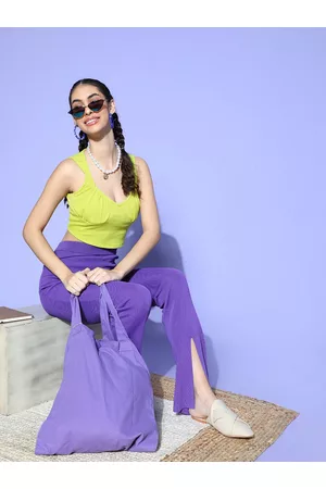 ATHENA Women Gorgeous Green Solid Bustier Top