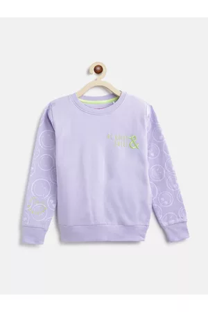 TALES & STORIES Girls Lavender Pullover Sweatshirt