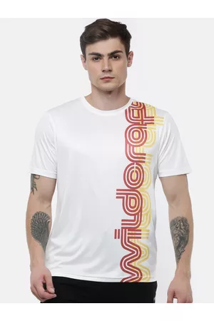 Wildcraft Men White & Red Typography Printed T-shirt