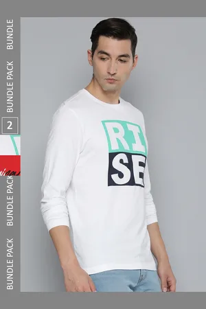 HERE&NOW Men Pack Of 2 Pure Cotton T-shirts