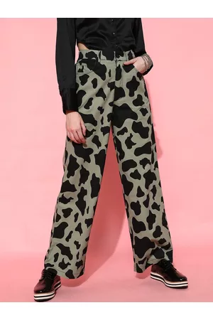 Buy Black & White Trousers & Pants for Women by ONLY Online | Ajio.com