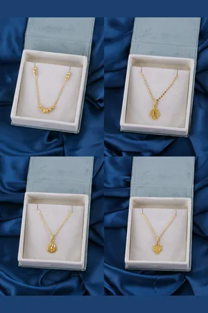 Brandsoon Set of 4 Gold-Toned Brass Gold-Plated Chain