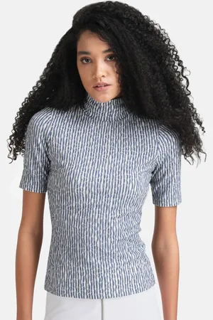 Kazo Blue Print Top