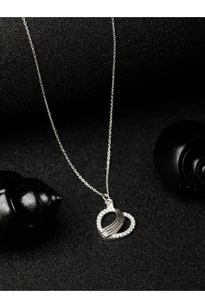 Priyaasi 92.5 Sterling Silver Silver-Plated Necklace