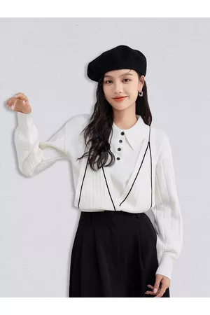 JC Collection Women White Shirt Style Top