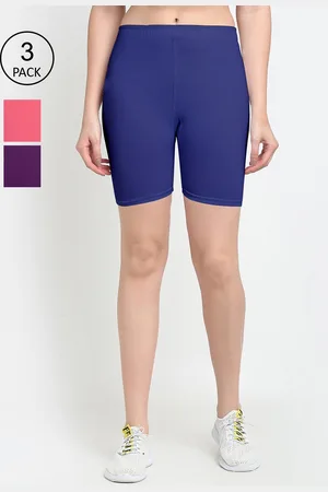 GRACIT Women Blue Cycling Sports Shorts