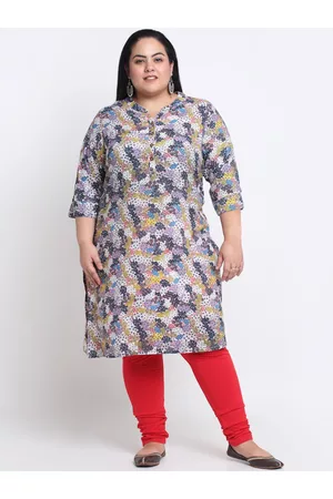 Pluss Floral Printed Kurta