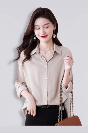 JC Collection Women Khaki Casual Shirt