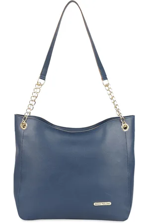 Bagsy Malone Blue PU Shopper Tote Bag