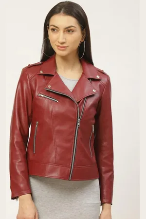 Leather Retail Women Outdoor Biker Jacket